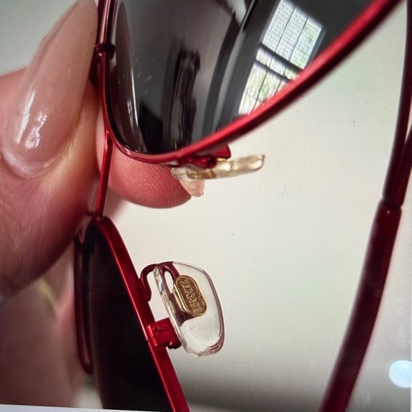 VERSACE Wire RocK Pilot Medusa 2160 Red Gold VE2160 Aviator Sunglasses Unisex - Picture 6 of 10